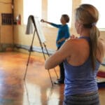 Saraswati Living Arts Project at The Shop in Park City with yoga instructor Tiffany Wood.