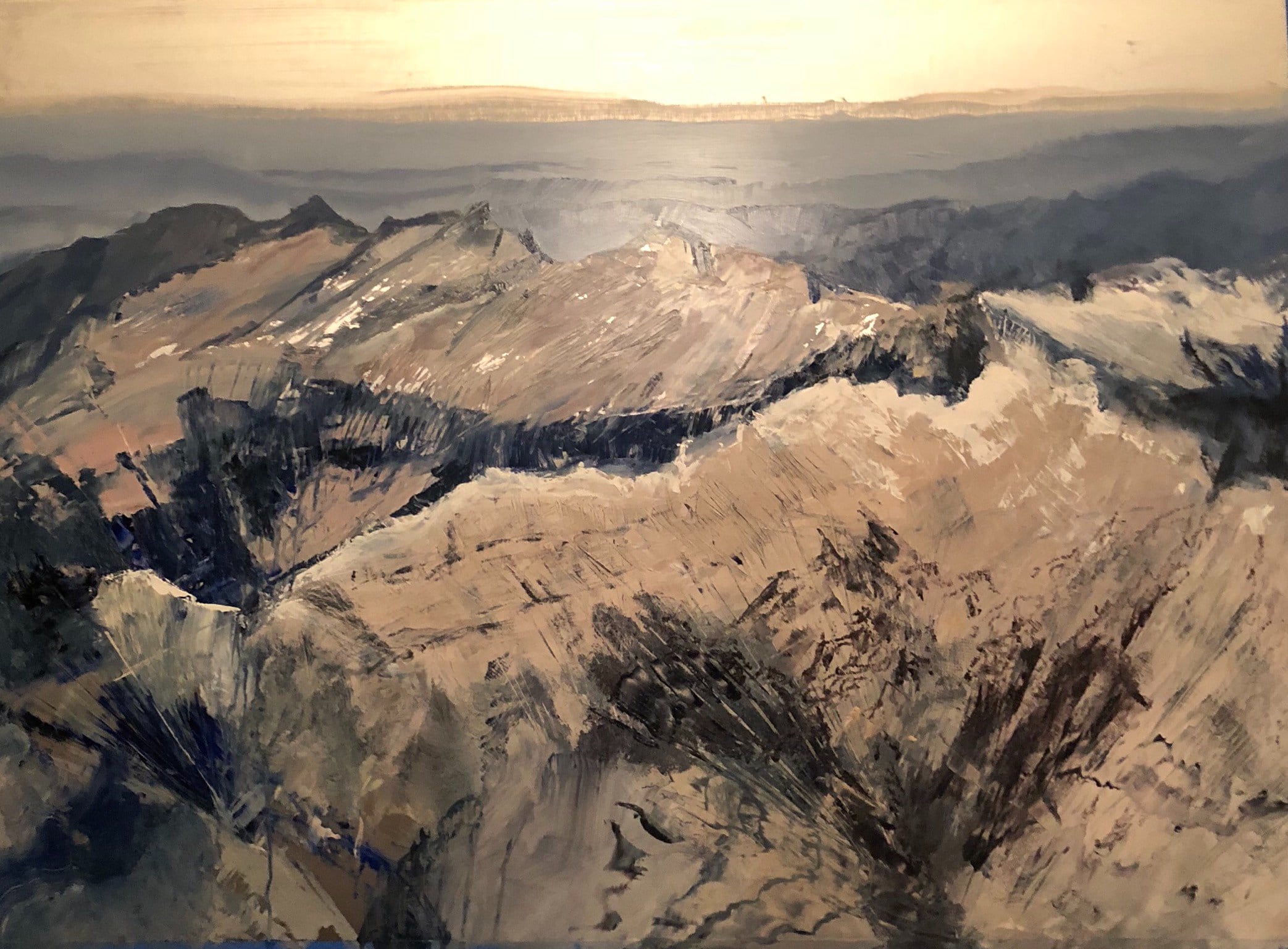 “Ridgelines”, 40” x 52”, oil on aluminum, $7300