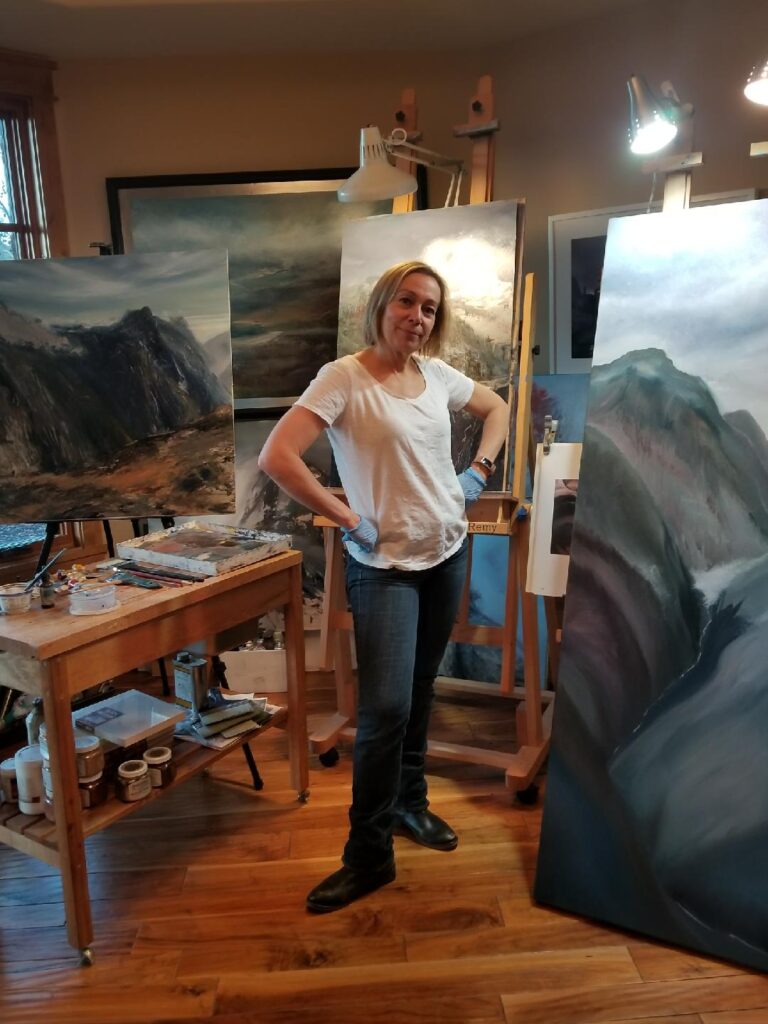 Cynthia McLoughlin in her Park City Studio.