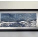 A contemporary stormy oil painting on metal panel by artist Cynthia McLoughlin