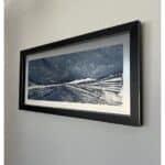 A contemporary stormy oil painting on metal panel by artist Cynthia McLoughlin