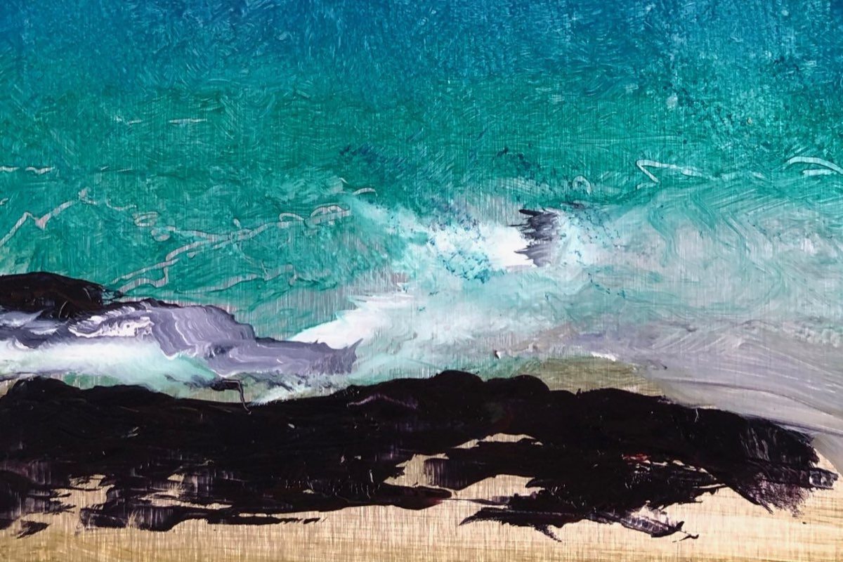 Jellyfish Sky - Oil Painting - Cynthia McLoughlin Jellyfish Sky - Oil Painting - Cynthia McLoughlin
