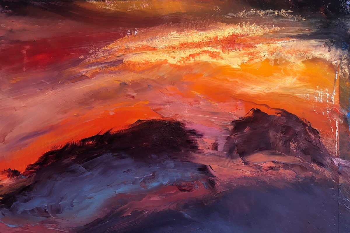 LA Sky - Storm Painting - Cynthia McLoughlin LA Sky - Storm Painting - Cynthia McLoughlin