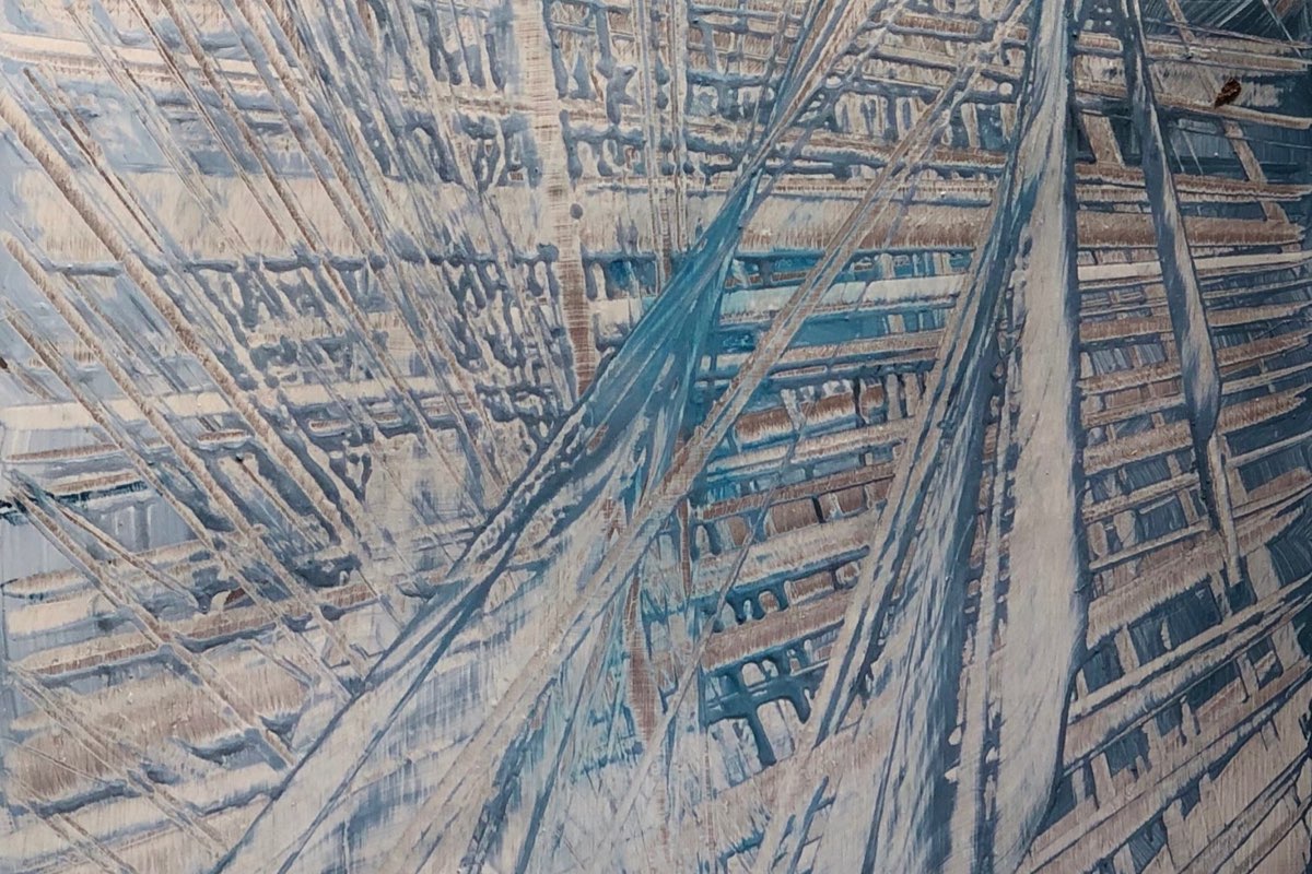 Twisted Web - Abstract Oil Paining - Cynthia McLoughlin Twisted Web - Abstract Oil Paining - Cynthia McLoughlin