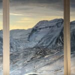 Contemporary Mountain Triptych Oil Painting by Cynthia McLoughlin