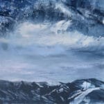 Contemporary Mountain Oil Painting by Cynthia McLoughl