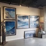 Contemporary oil paintings in the Summit Gallery by artist Cynthia McLoughlin.