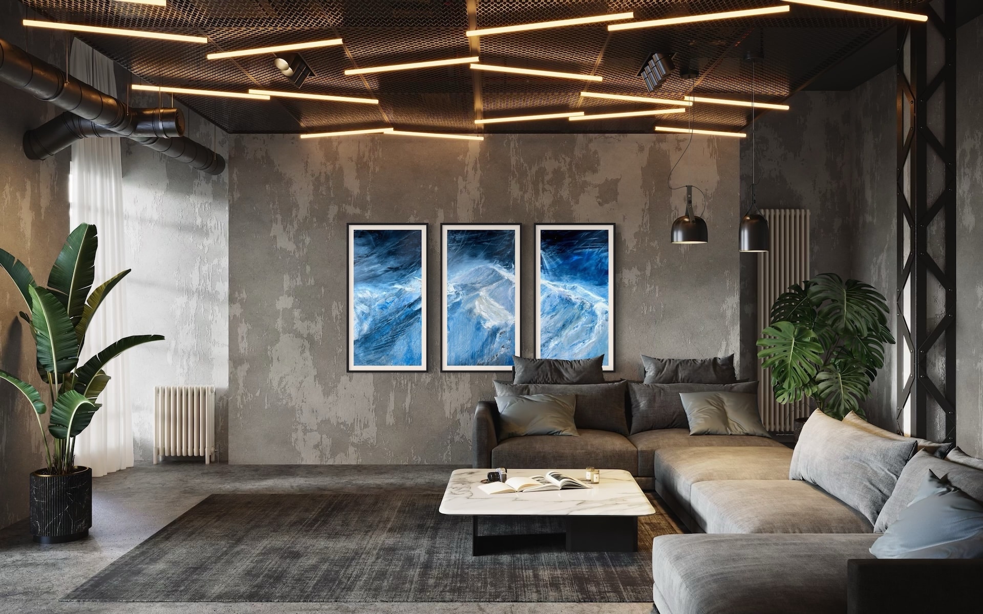 A contemporary mountain oil painting on metal panel by artist Cynthia McLoughlin